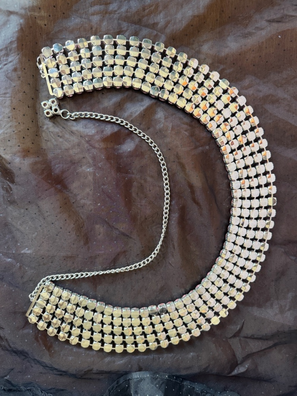 Pink Multi-Row Crystal Belt - Picture 2 of 5